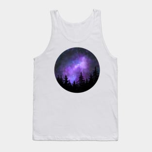 Purple galaxy Tank Top